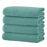 Cotton textured bath towel set - acacia collection