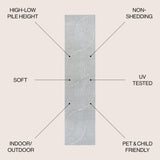 Duenas High - Low Shabby Indoor/Outdoor Runner Rug - Tuesday Morning - Runner Rugs