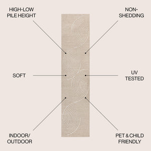 Duenas High - Low Shabby Indoor/Outdoor Runner Rug - Tuesday Morning - Runner Rugs