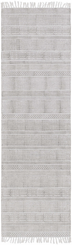 Durbin Off-White Cotton Flatweave Carpet - Clearance