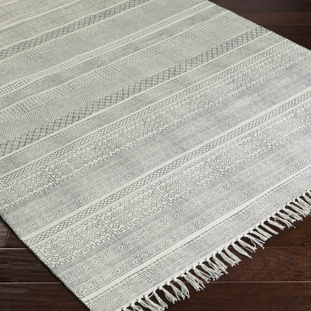 Durbin Off-White Cotton Flatweave Carpet - Clearance