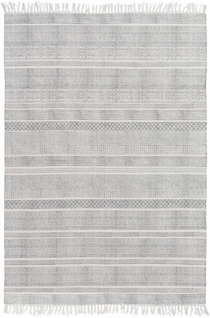 Durbin Off-White Cotton Flatweave Carpet - Clearance