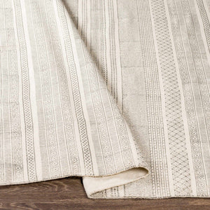 Durbin Off-White Cotton Flatweave Carpet - Clearance