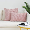 Pack of 2 bundle One 18"x18" with a matching color of one 12"x20" Square and rectangle combo set throw pillow covers with inserts