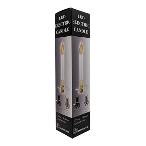 Dark Pewter Candle with LED Bulb and Sensor