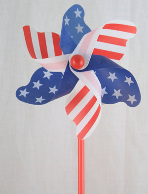PVC Pinwheel - Blue Gingham