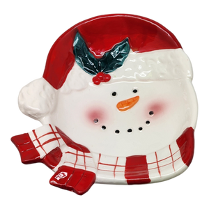 Ceramic Christmas Candy Plate -