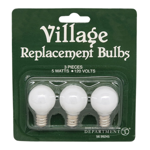 Village Replacement Round Light Bulb 3 Pack