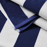 Cotton Velour Cabana Stripe Beach Towel - Novia Collection