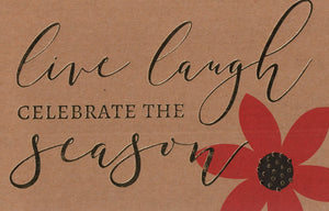 Petite & Natural 18 Card Boxed Set -Live Laugh Celebrate The Season