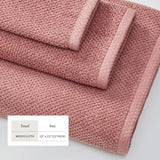 Cotton textured bath towel set - acacia collection
