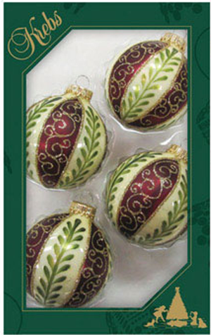 Chablis Gold Drop Shapes with Vertical Leaves and Scrolls -