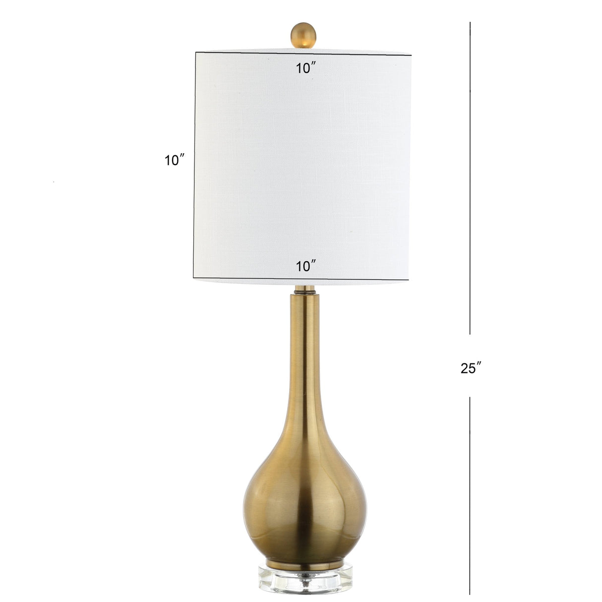Dylan metal/crystal teardrop led table lamp - Tuesday Morning - Table Lamps