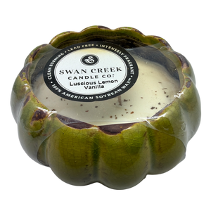 Small Petal Bowl  Soy Candle - Luscious Lemon Vanilla