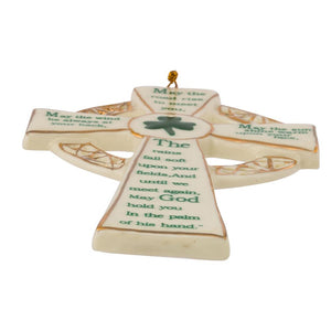 Porcelain Irish Cross Ornament