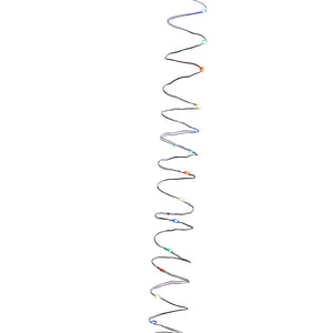 50-Light Battery-Operated Multicolored LED Green Wire Fairy Lights