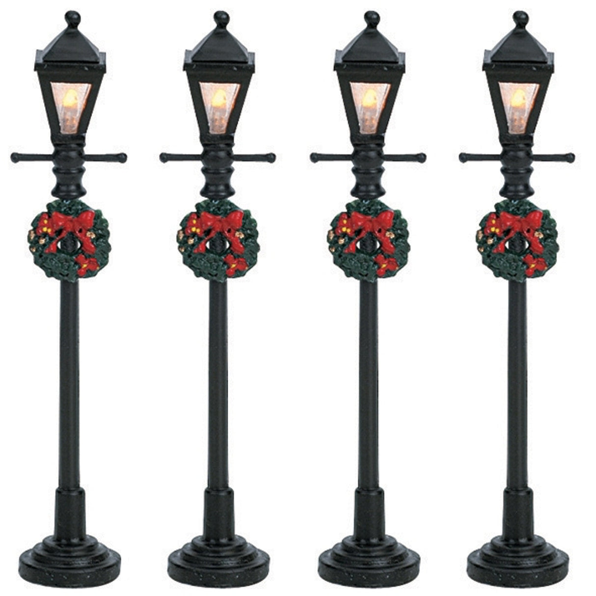 Village Gas Lantern Street Lamp - Set of 4