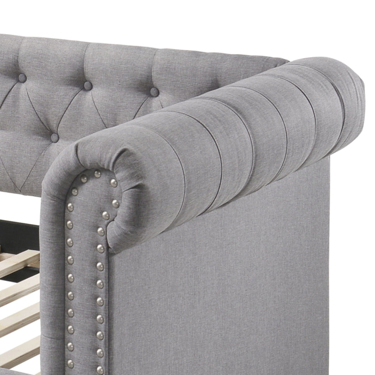 Justice Twin Daybed With Trundle - Smoke Gray