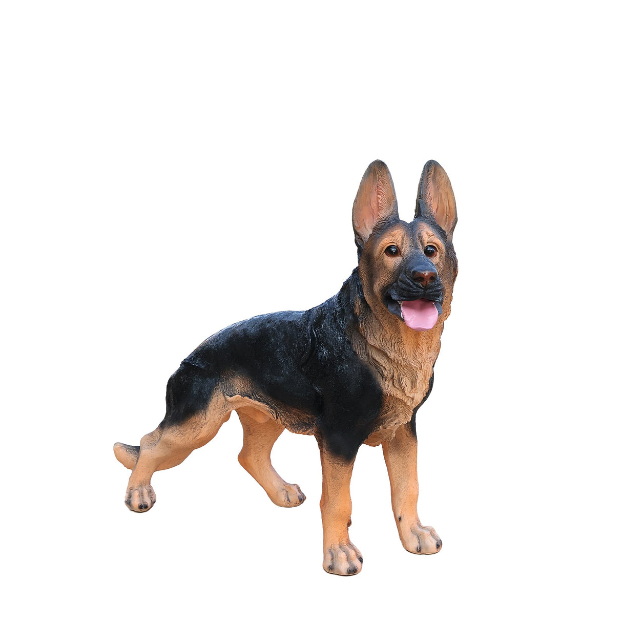 Outdoor German Shepherd Dog Statue Greeter Garden Decor