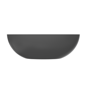 65.2 Inch Freestanding Solid Surface Soaking Bathtub