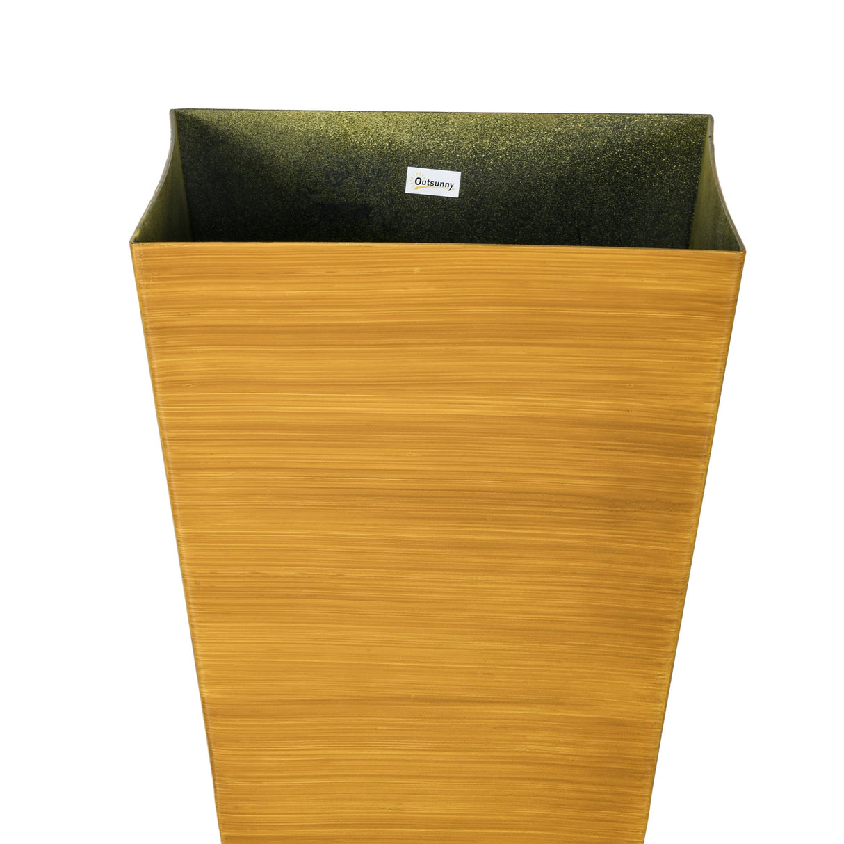 Outsunny 28" Tall Outdoor Planters Set of 3 with Drainage Holes