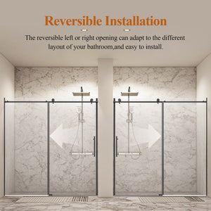 Frameless Single Sliding Shower Door