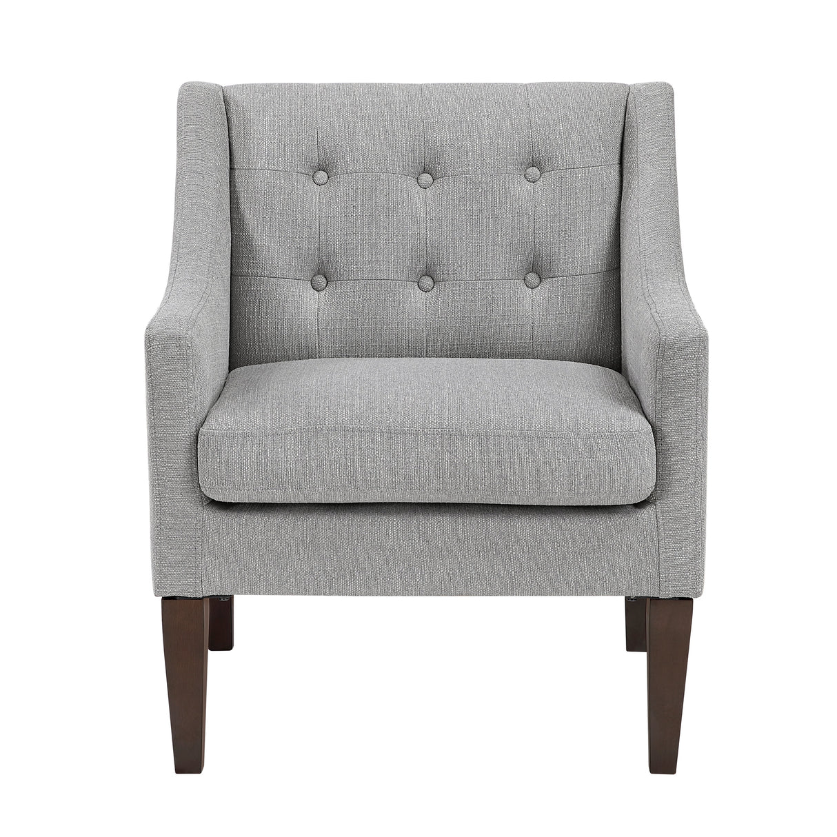 Contemporary Button Tufted Accent Chair