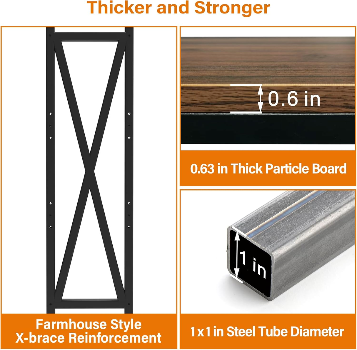 56.30'' Bakers Rack with 4-Level Storage Shelves