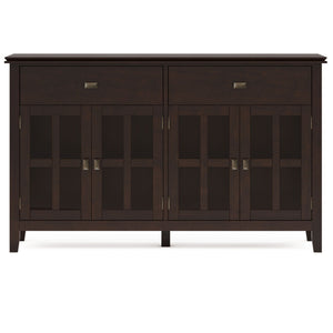 Artisan - Large 4 Door Sideboard Buffet - Dark Chestnut Brown