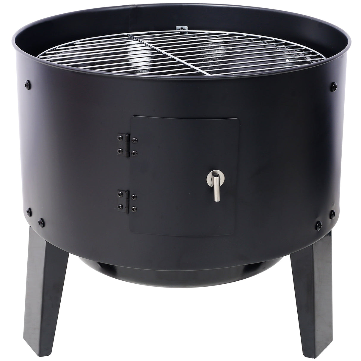 Charcoal Smoker Grill Wood Smoker Grills Outdoor Cooking 16 Inch Portable BBQ