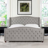 Marcella - Upholstered Shelter Headboard Bed Set