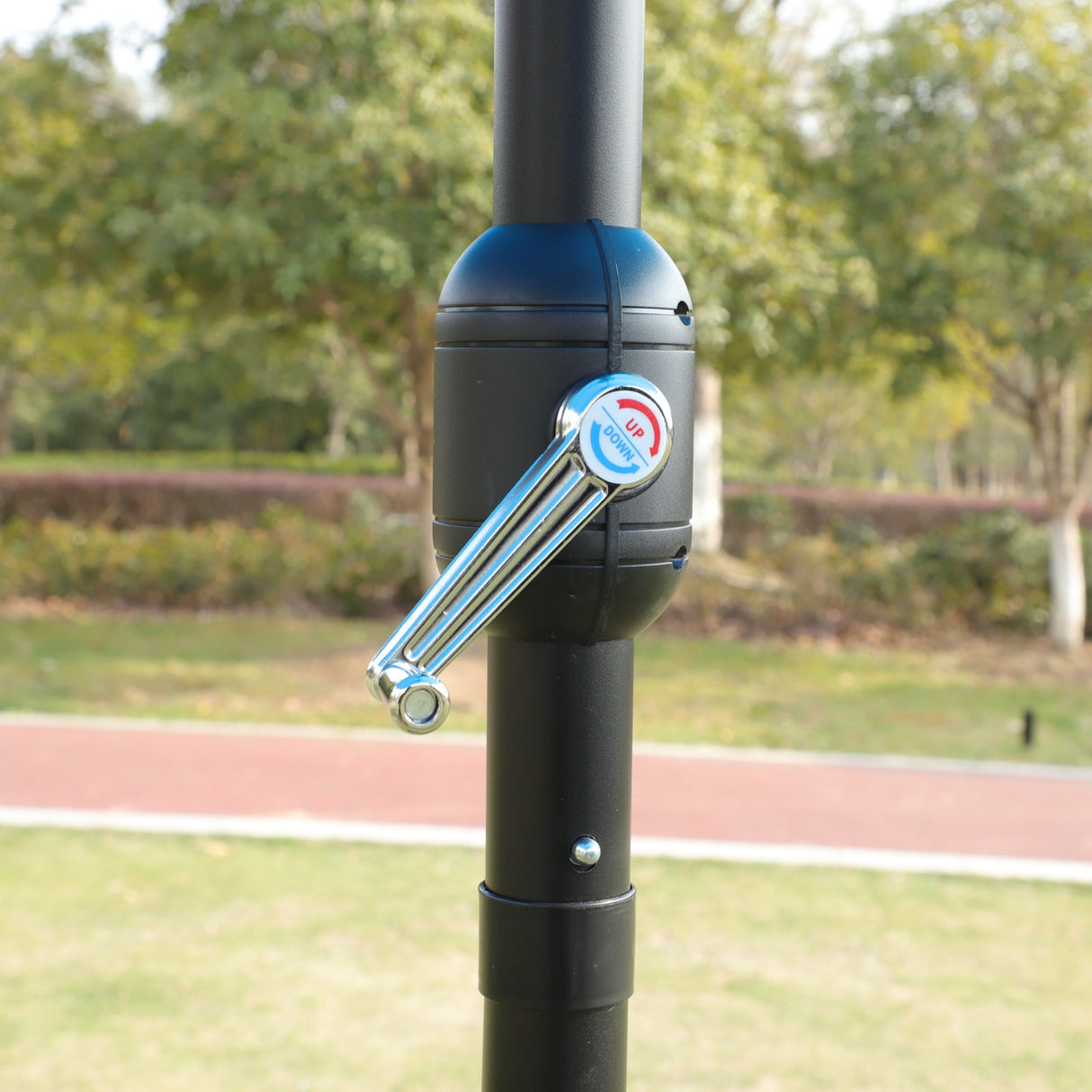 15x9ft Large Double-Sided Rectangular Outdoor Twin Patio Market Umbrella with Light and Base - Taupe