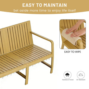 1 Piece Indoor / Outdoor 3 Seater Sofa, UV-Resistant, Waterproof And Durable