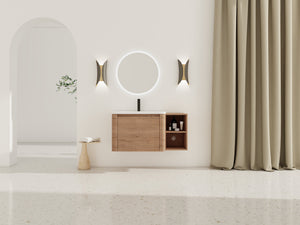 40'' Wall-Mounted Bathroom Vanity