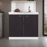 Salento Freestanding Sink, Double Door Cabinet, Two Shelves