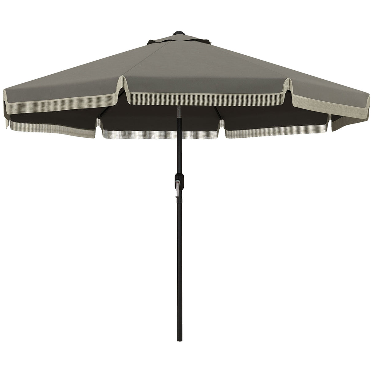 Outsunny 9ft Patio Umbrella with Push Button Tilt and Crank