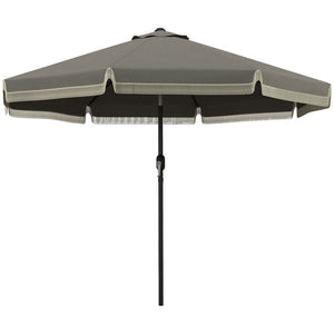 Outsunny 9ft Patio Umbrella with Push Button Tilt and Crank