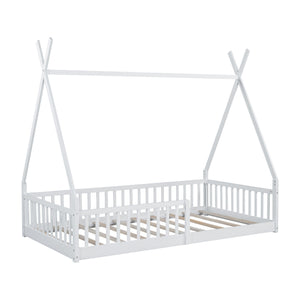 House Shaped Design Bed With Fence