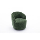 Assortment Upholstered Swivel Barrel Chair with Metal Base