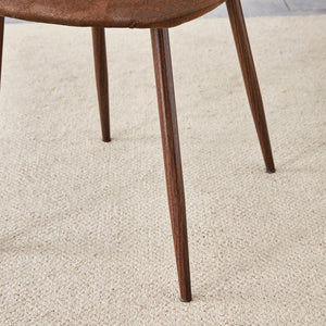 (Set of 4) Backrest AndTransfer Legs Chairs Adding A Touch Of Elegance To Minimalist And Scandinavian Style Homes - Walnut