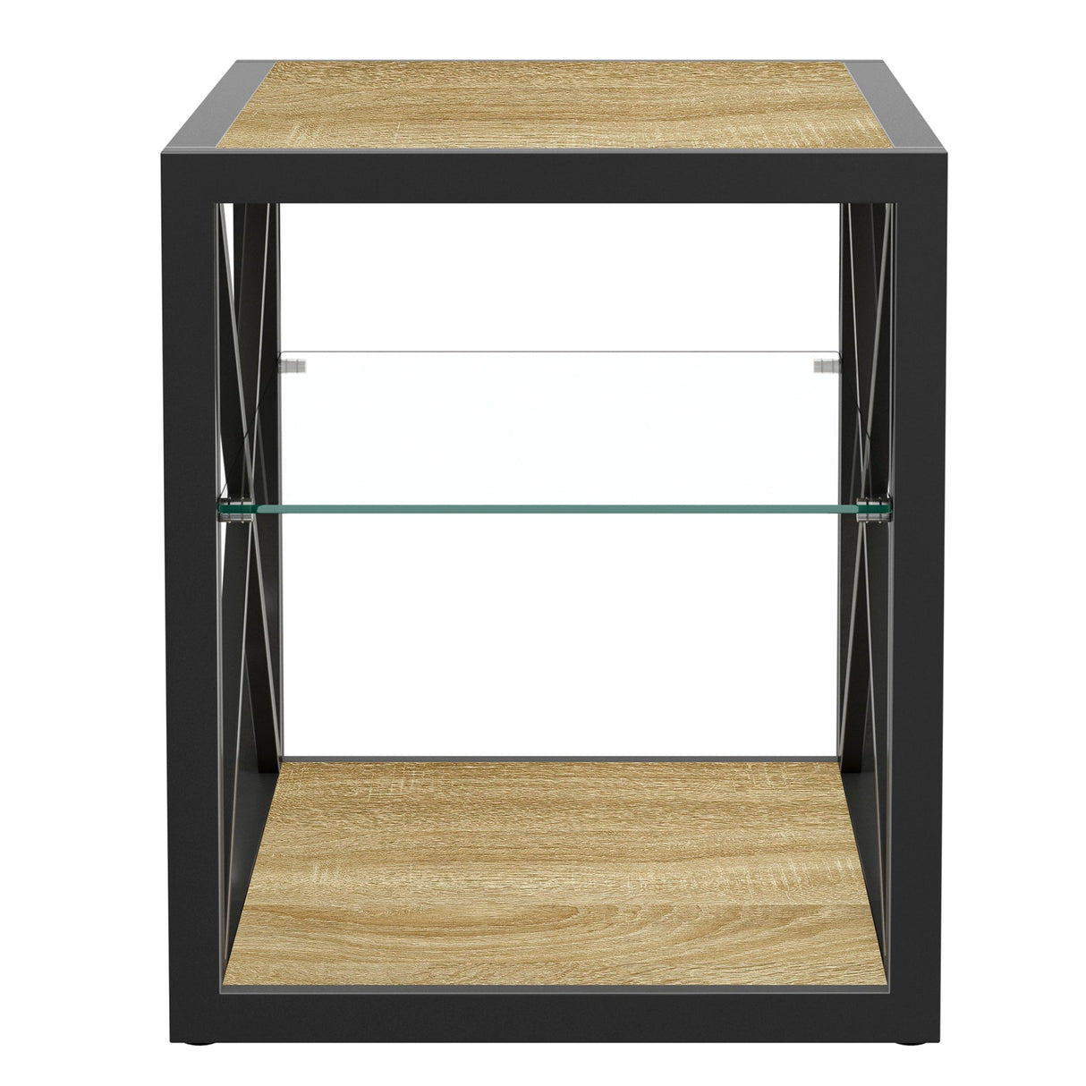 Set of 2 Modern End Table Nightstands