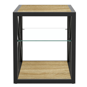 Set of 2 Modern End Table Nightstands