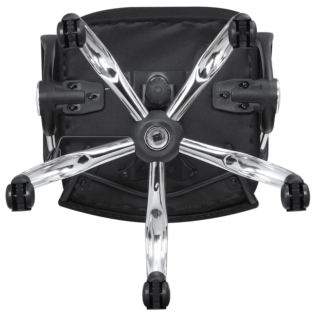 Swivel Office Chair With Base Adjustable Height - Black