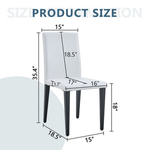 Versatile Dining Chairs With Comfortable Design And Metal Legs