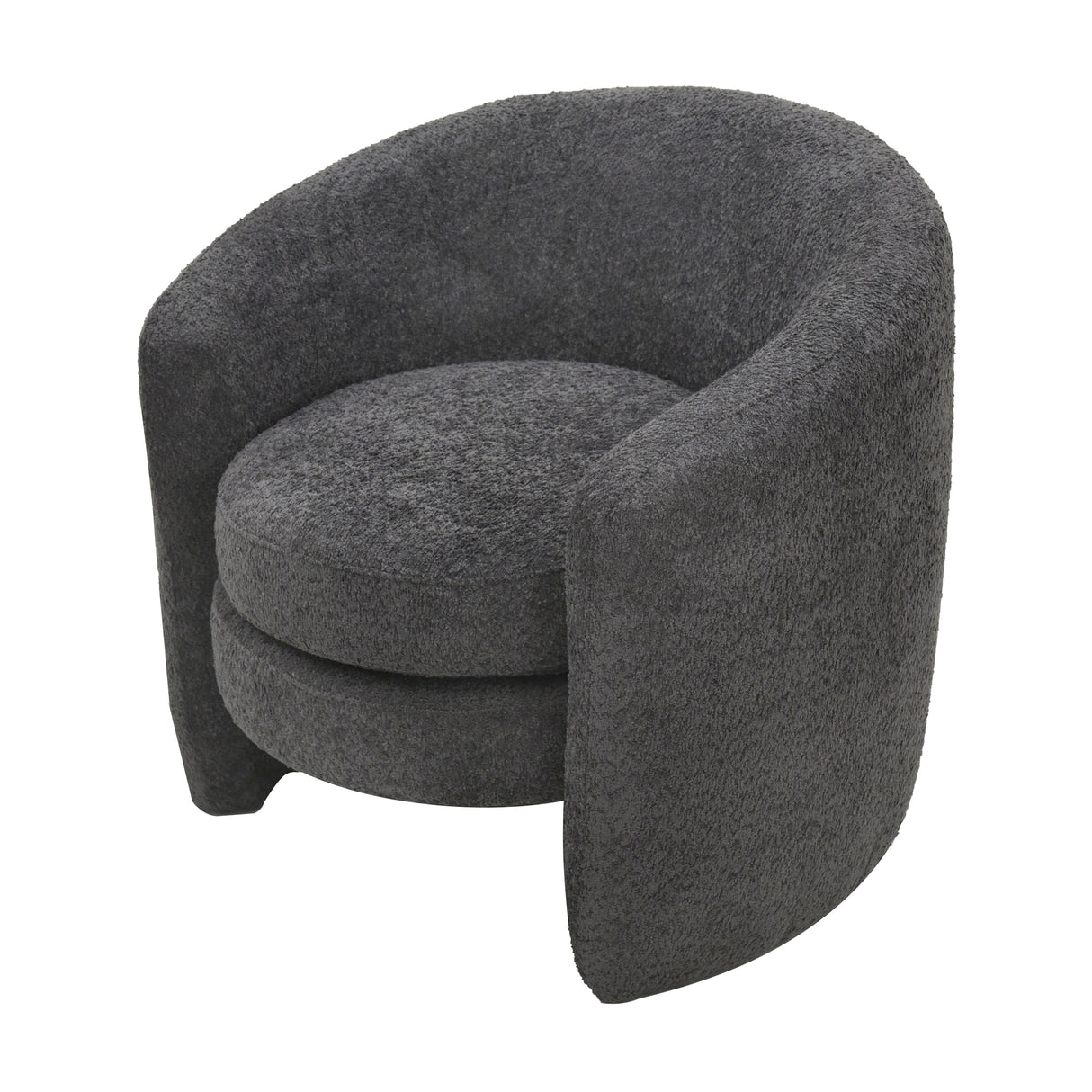 Affinity Modern Curved Back Upholstered Accent Chair