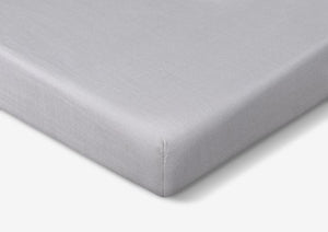 Hyper-Linen Crib Sheet with Powerband® - Light Grey