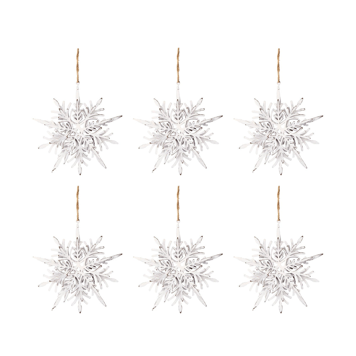 Iron Snowflake Hanger - Set of 6