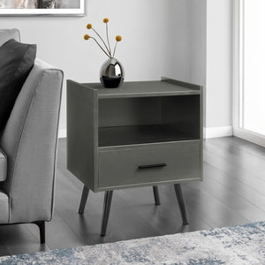 Modern Accent Table With Storage Drawer