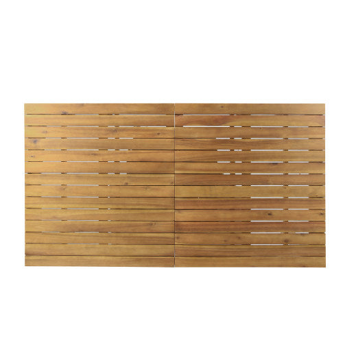 7 Pieces Acacia Wood Outdoor Dining Set