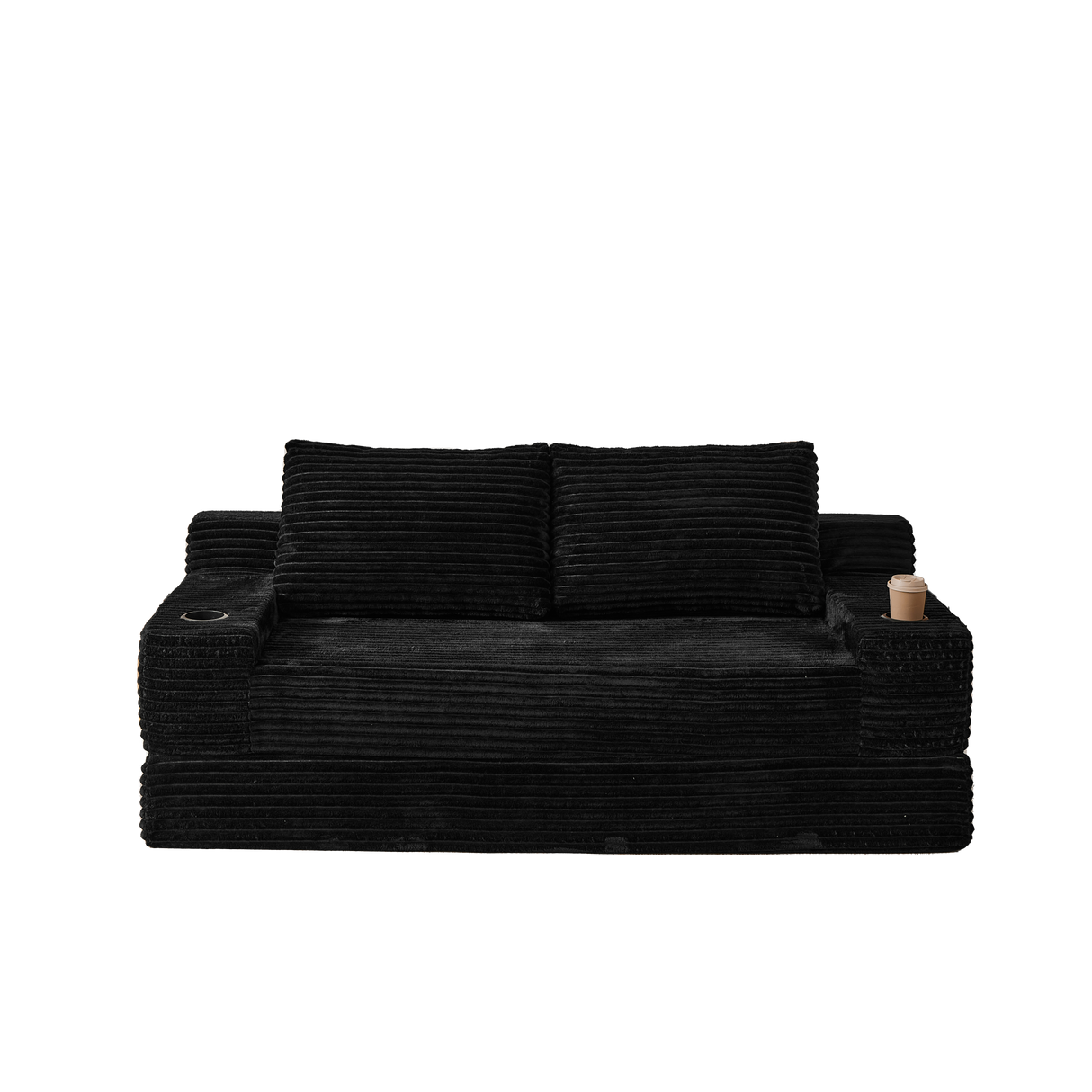 70.8-Inch Corduroy Two-in-One Sofa Bed